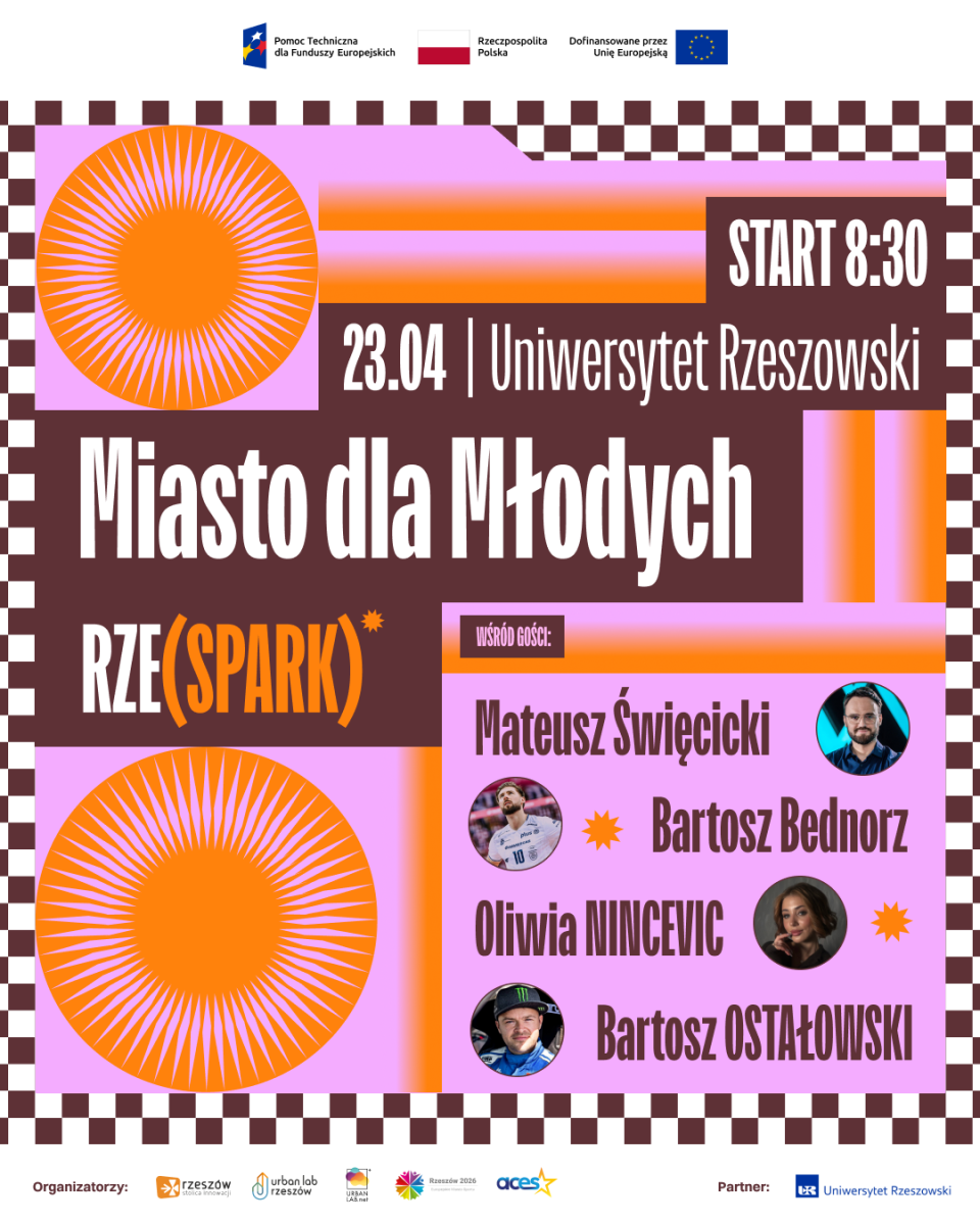 aktualność: Znani influencerzy i sportowcy w Rzeszowie. Wystąpią na RZE(SPARK) już 23 kwietnia