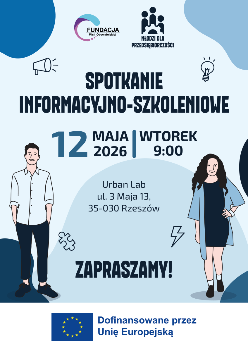 aktualność: Młodzi dla Przedsiębiorczości – spotkanie informacyjno-szkoleniowe w Rzeszowie już wkrótce!