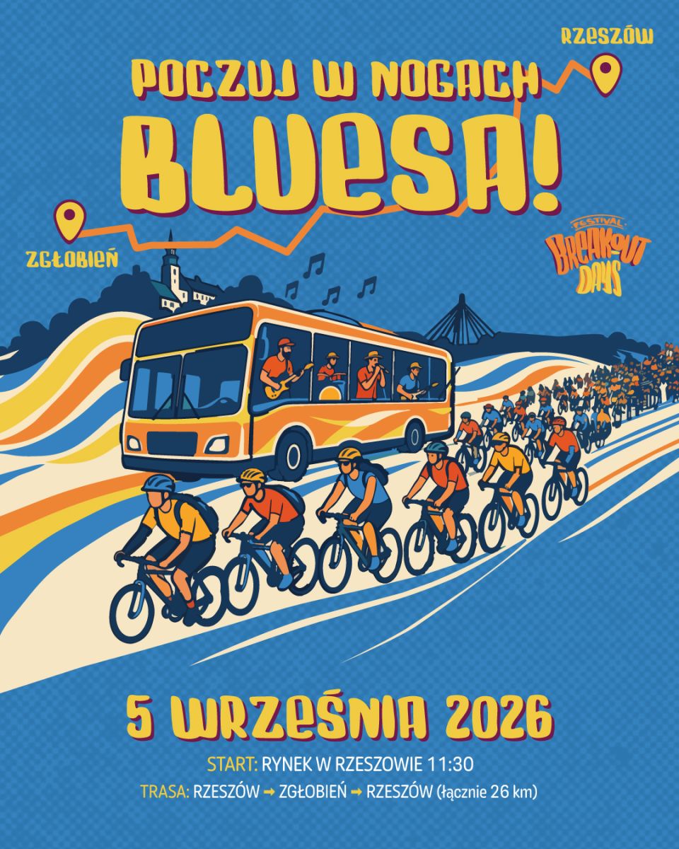 aktualność: Poczuj w nogach bluesa! Muzyczny rajd rowerowy do Zgłobnia 