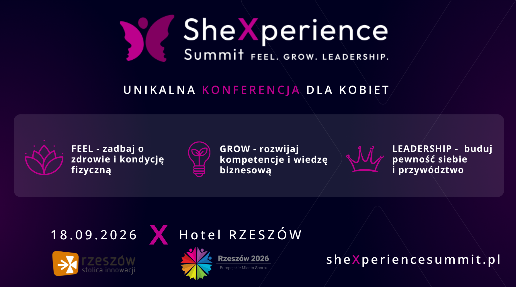aktualność: Nowa era kobiecego przywództwa na Podkarpaciu. Nadchodzi I edycja SheXperience Summit!