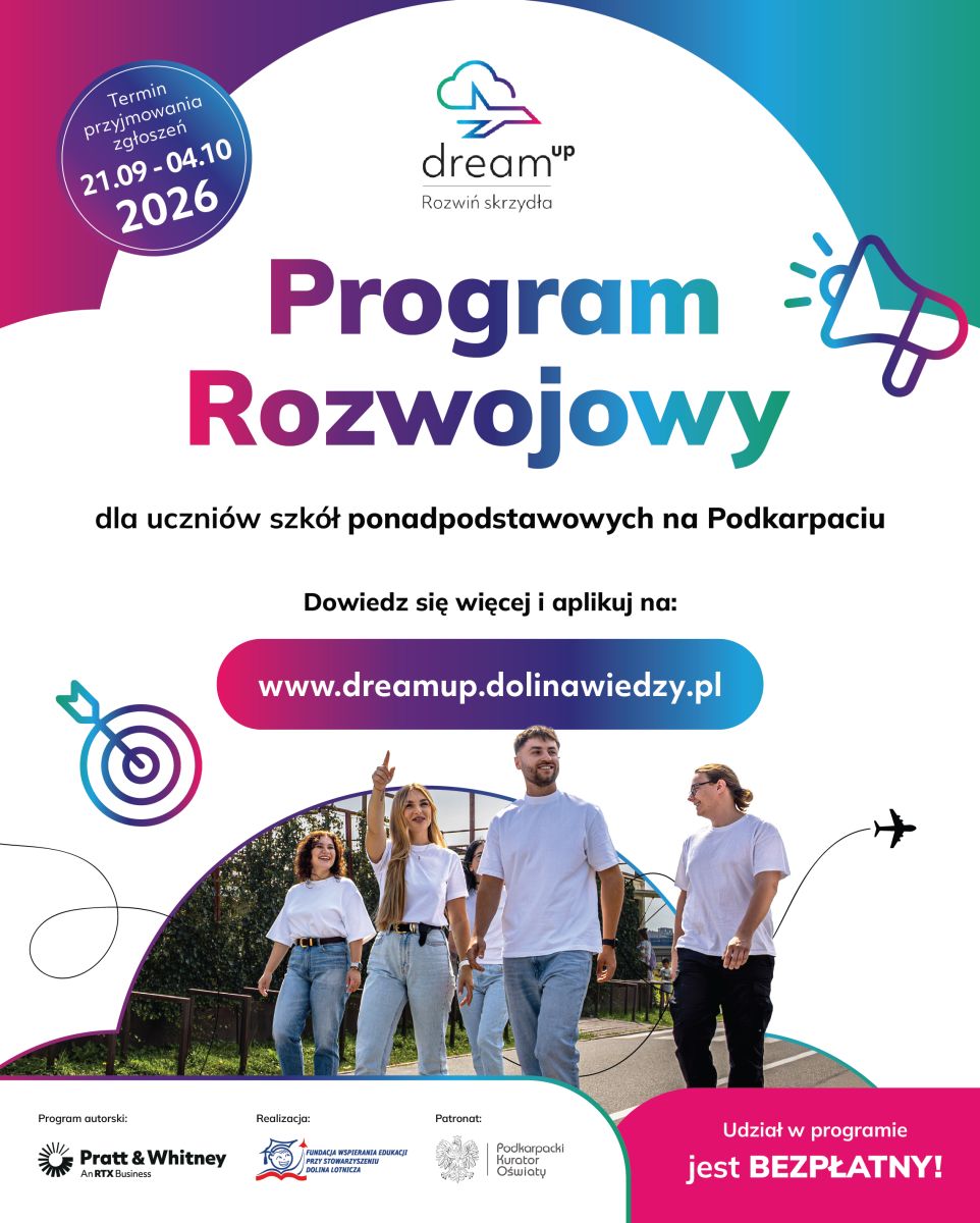 aktualność: Rusza III edycja programu rozwojowego DreamUp – rozwiń skrzydła!